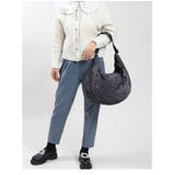 大容量 シワ加工生地 ユニセックスデザイン ショルダーバッグ トートバッグ | UNITED BASE | 詳細画像7