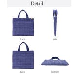 ラメ感ツイード生地 軽量 ミニトートバッグ 手提げ サブバッグ 結婚式 小さめ | UNITED BASE | 詳細画像27 