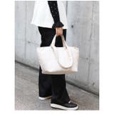 2タイプハンドル付き 大きめ ツイード素材 船形トートバッグ 大容量 可愛い | UNITED BASE | 詳細画像7