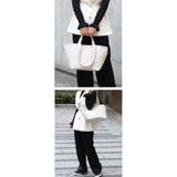 2タイプハンドル付き 大きめ ツイード素材 船形トートバッグ 大容量 可愛い | UNITED BASE | 詳細画像15