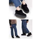 ベーシックデザイン ふわふわファー 厚底ムートンブーツ 秋冬 S M L LL | UNITED BASE | 詳細画像22 