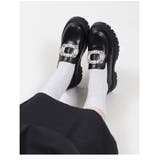 厚底 タンクソール ビジューローファー レディース 黒 ブラック かわいい | UNITED BASE | 詳細画像7