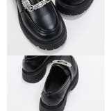 厚底 タンクソール ビジューローファー レディース 黒 ブラック かわいい | UNITED BASE | 詳細画像17