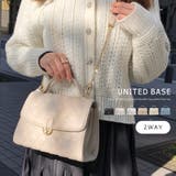キルティング 台形 2way チェーンショルダーバッグ | UNITED BASE | 詳細画像1 