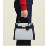 フラップ型 千鳥柄配色デザイン 2wayバッグ ハンドバッグ ショルダーバッグ | UNITED BASE | 詳細画像5