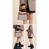 フラップ型 千鳥柄配色デザイン 2wayバッグ ハンドバッグ ショルダーバッグ | UNITED BASE | 詳細画像11