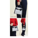 フラップ型 千鳥柄配色デザイン 2wayバッグ ハンドバッグ ショルダーバッグ | UNITED BASE | 詳細画像12