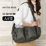 A4サイズ対応 ワイドシルエット ショルダーバッグ ユニセックス 軽量 旅行 | UNITED BASE | 詳細画像1