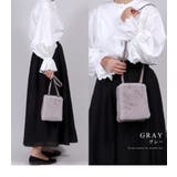 ラウンド型 コンパクト ファーショルダーバッグ | UNITED BASE | 詳細画像17 