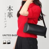 本革 スクエア ワンハンドル ショルダーバッグ トートバッグ 小さめ 大人 | UNITED BASE | 詳細画像1 