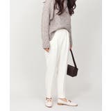 丈長め ウエストゴム テーパードスラックスパンツ ボトムス パンツ レディース | UNITED BASE | 詳細画像5