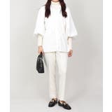 丈長め ウエストゴム テーパードスラックスパンツ ボトムス パンツ レディース | UNITED BASE | 詳細画像7