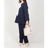 ノーカラー フレアジャケット テーパードパンツ スーツセット 2点セット | UNITED BASE | 詳細画像3