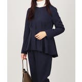 ノーカラー タックペプラム テーパードパンツ スーツセット 2点セット | UNITED BASE | 詳細画像2