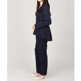 ノーカラー タックペプラム テーパードパンツ スーツセット 2点セット | UNITED BASE | 詳細画像3