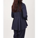 ノーカラー タックペプラム テーパードパンツ スーツセット 2点セット | UNITED BASE | 詳細画像5