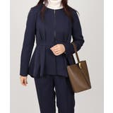 ノーカラー タックペプラム テーパードパンツ スーツセット 2点セット | UNITED BASE | 詳細画像6