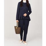 ノーカラー タックペプラム テーパードパンツ スーツセット 2点セット | UNITED BASE | 詳細画像8