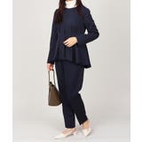 ノーカラー タックペプラム テーパードパンツ スーツセット 2点セット | UNITED BASE | 詳細画像11