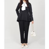 ノーカラー タックペプラム テーパードパンツ スーツセット 2点セット | UNITED BASE | 詳細画像16