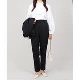 ノーカラー タックペプラム テーパードパンツ スーツセット 2点セット | UNITED BASE | 詳細画像21