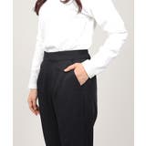 ノーカラー タックペプラム テーパードパンツ スーツセット 2点セット | UNITED BASE | 詳細画像22