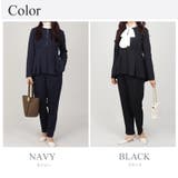 ノーカラー タックペプラム テーパードパンツ スーツセット 2点セット | UNITED BASE | 詳細画像24