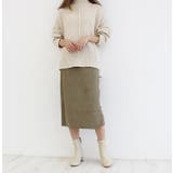 スウェードボタンスカート タイトスカート スウェード | MODE ROBE | 詳細画像13