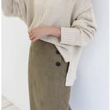 スウェードボタンスカート タイトスカート スウェード | MODE ROBE | 詳細画像14