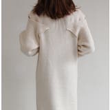 ショルダーデザインニットワンピース ロングワンピース ニットワンピース | MODE ROBE | 詳細画像9 