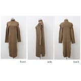 ショルダーデザインニットワンピース ロングワンピース ニットワンピース | MODE ROBE | 詳細画像27 