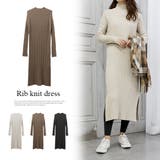 リブニットワンピース | MODE ROBE | 詳細画像1