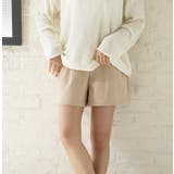 ベージュ | ウエストベルトショートパンツ | MODE ROBE