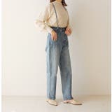 レースアップデニムパンツ サロペット デニム | MODE ROBE | 詳細画像6
