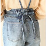 レースアップデニムパンツ サロペット デニム | MODE ROBE | 詳細画像8