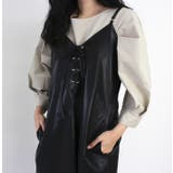 ベージュ | ラウンドネックタックスリーブトップス | MODE ROBE