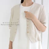 5ボタンリネンシャツジャケット | MODE ROBE | 詳細画像1