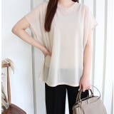 ベージュ | キャミセットシアートップス | MODE ROBE