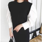 ニットドッキングパフショルダ―ワンピース | MODE ROBE | 詳細画像6