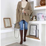 ウエストマークルーズニットカーディガン | MODE ROBE | 詳細画像3 