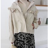 ベージュ | フリルデザインジャケット | MODE ROBE