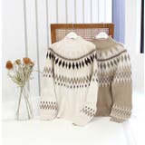 ノルディック柄ダメージデザインニット | MODE ROBE | 詳細画像10