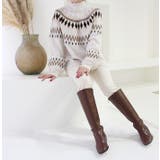 ノルディック柄ダメージデザインニット | MODE ROBE | 詳細画像9