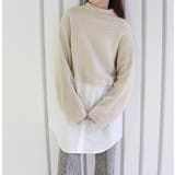 ハイネックニットドッキングシャツ | MODE ROBE | 詳細画像16