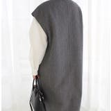 Vカットヘリンボーンロングベスト | MODE ROBE | 詳細画像13