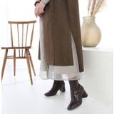 Vカットヘリンボーンロングベスト | MODE ROBE | 詳細画像20