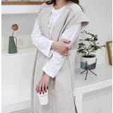 Vカットヘリンボーンロングベスト | MODE ROBE | 詳細画像4