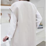 Vカットヘリンボーンロングベスト | MODE ROBE | 詳細画像5