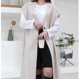 Vカットヘリンボーンロングベスト | MODE ROBE | 詳細画像7