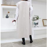 Vカットヘリンボーンロングベスト | MODE ROBE | 詳細画像8